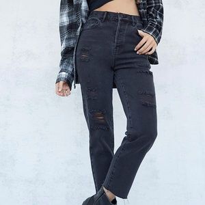 NEW PacSun ultra high rise slim black jeans.